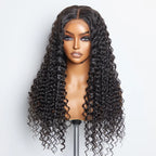 18"–32" Deep Wave 5x5 Glueless Lace Closure Wig – 180% Density