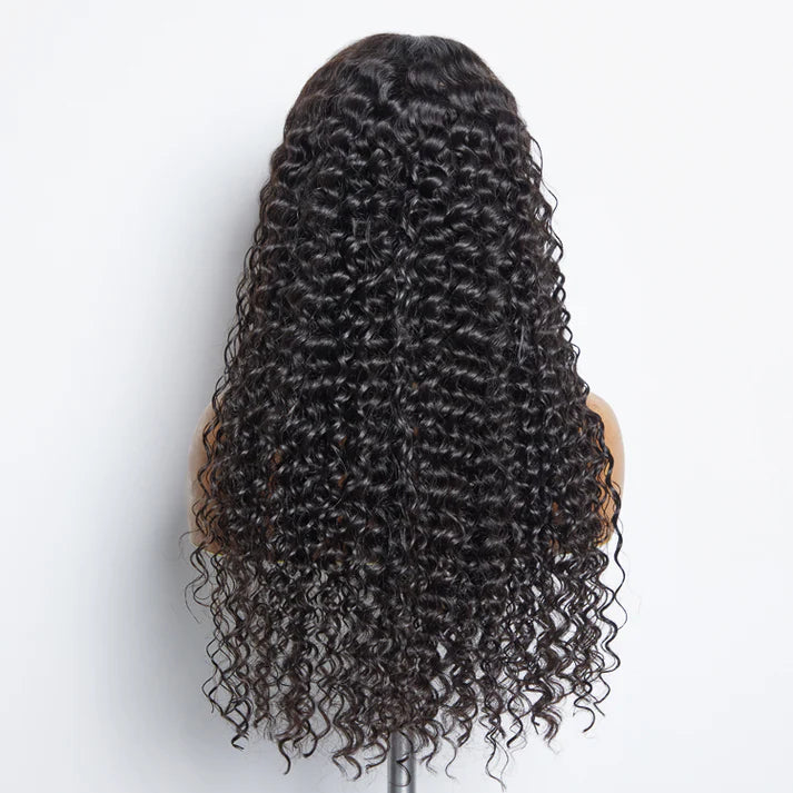 18"–32" Deep Wave 5x5 Glueless Lace Closure Wig – 180% Density