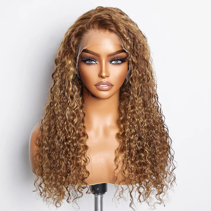 #4/27 Highlight Water Wave Lace Front Wig  13x4 | 150% Density