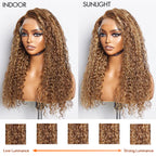 #4/27 Highlight Water Wave Lace Front Wig  13x4 | 150% Density
