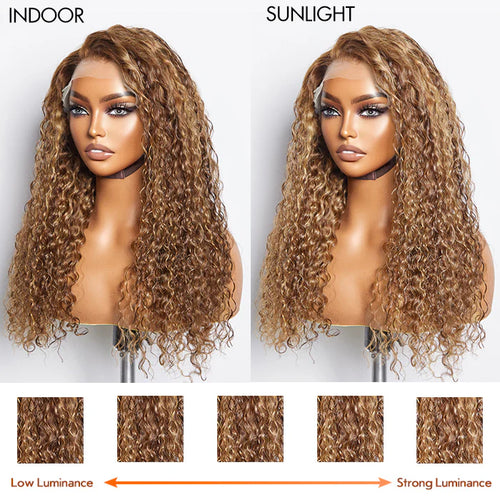 #4/27 Highlight Water Wave Lace Front Wig  13x4 | 150% Density