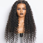 Deep Wave 13x4 HD Glueless Lace Frontal Wig – 180% Density