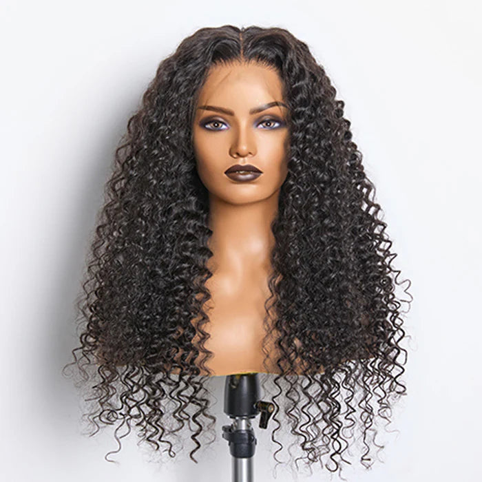 Deep Curly 13x6 HD Lace Frontal Wig – 180% & 200% Density