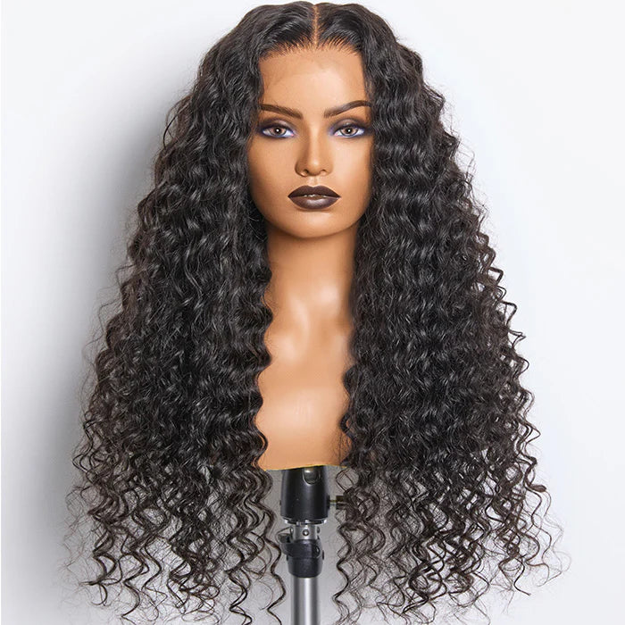 Deep Wave 13x6 3D Transparent Lace Frontal Wig – 150% Density