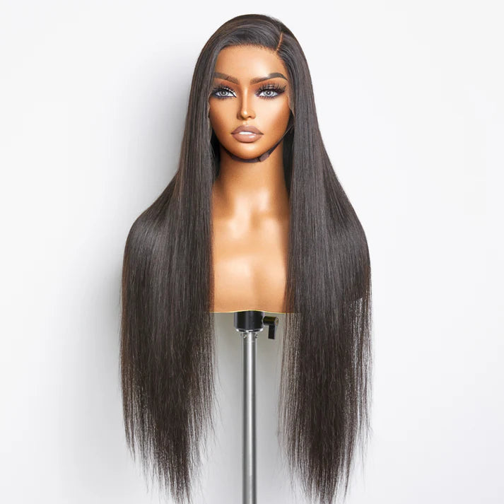 Straight 13x4 HD Glueless Lace Frontal Wig – 180% Density
