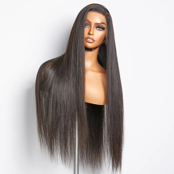 Straight 13x4 HD Glueless Lace Frontal Wig – 180% Density