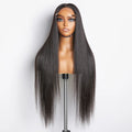18"–32" Straight 5x5 Glueless Lace Closure Wig – 180% Density