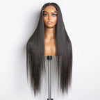18"–32" Straight 5x5 Glueless Lace Closure Wig – 180% Density