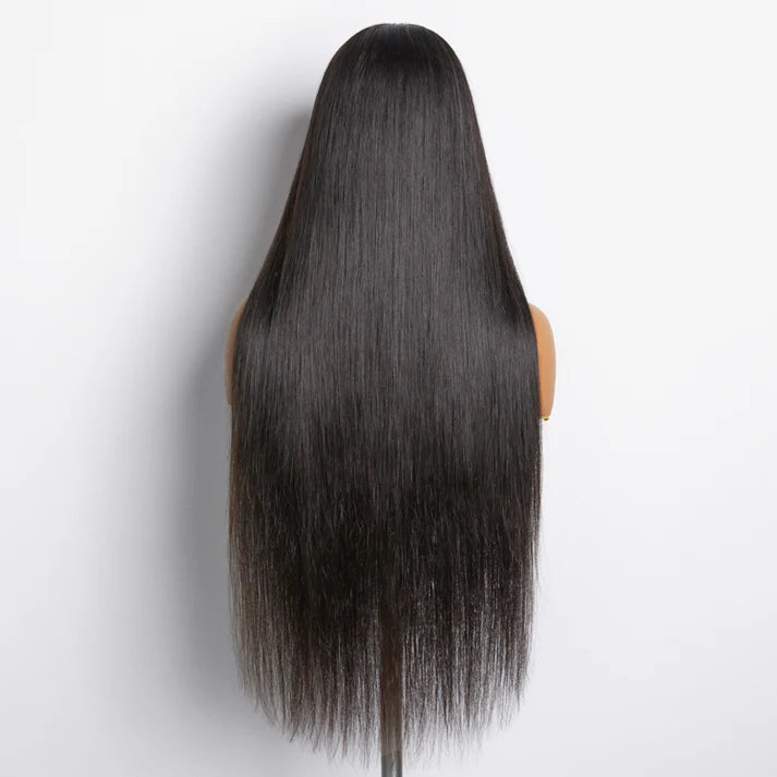 18"–32" Straight 5x5 Glueless Lace Closure Wig – 180% Density
