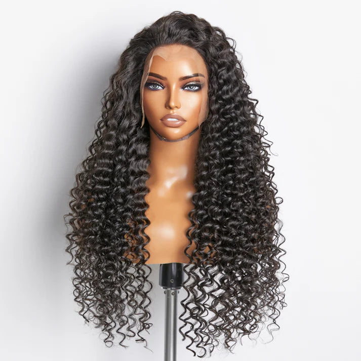 Deep Wave 13x4 Full Frontal Lace Wig – 200% Density
