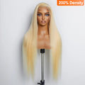 Hair 613 Straight Lace Front Wig 13x4 Blonde Human Hair Wig 200% Density