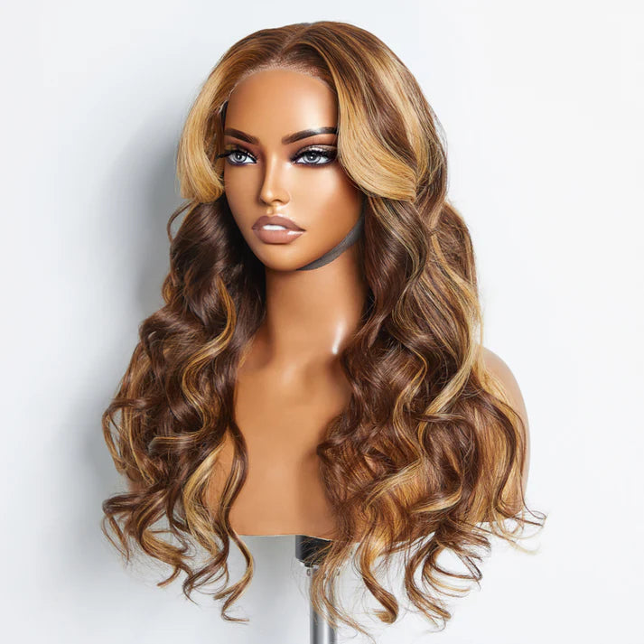 #4/27 Highlight Body Wave Wear & Go Glueless Wig | 5x5 HD Closure