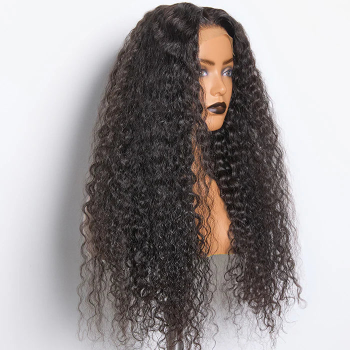 18"–32" Water Wave 5x5 Glueless Lace Closure Wig – 180% Density