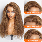 #4/27 Highlight Water Wave Lace Front Wig  13x4 | 150% Density