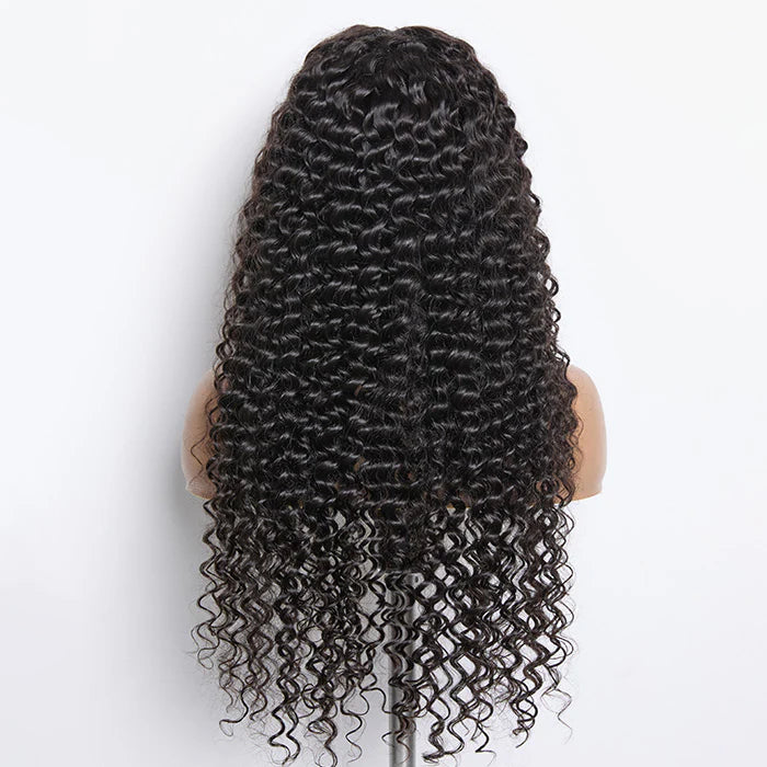Deep Wave 13x4 HD Glueless Lace Frontal Wig – 180% Density