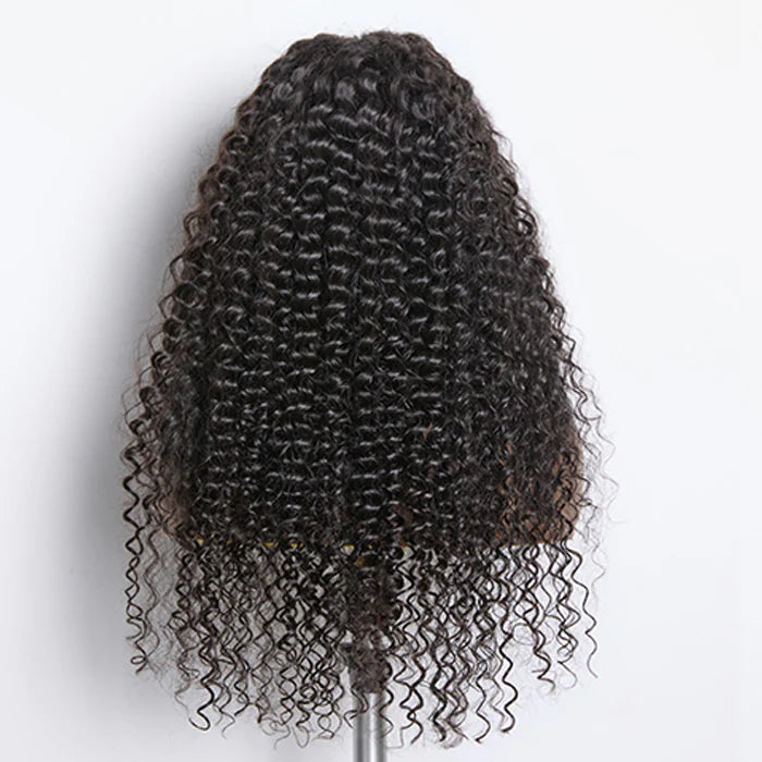 Deep Curly 13x4 HD Glueless Lace Frontal Wig – 180% Density