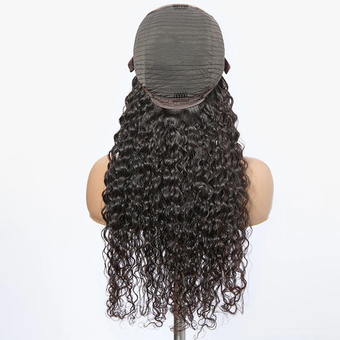 18"–32" Water Wave 5x5 Glueless Lace Closure Wig – 180% Density