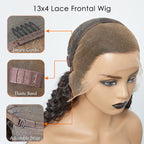 Deep Wave 13x4 Full Frontal Lace Wig – 200% Density