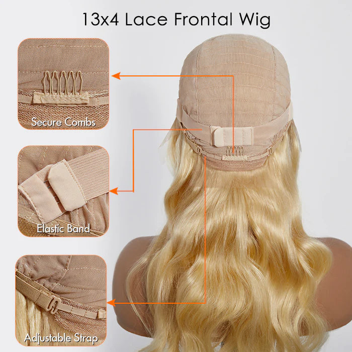 613 Body Wave Lace Front Wig | 13x4 Honey Blonde