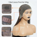 Straight 13x4 Full Frontal Lace Wig – 200% Density