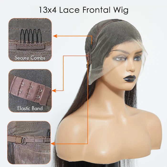 Straight 13x4 Full Frontal Lace Wig – 200% Density